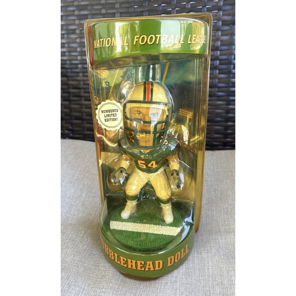 Zach Thomas Miami Dolphins Bobblehead Bobble Dobble Limited Edition New 2003